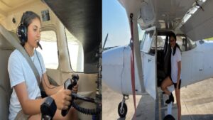 14 year old Girl from naned flew a plane America | नांदेडच्या रेवा जोगदंड ची 14 व्या वर्षी अमेरिकेत विमान उडवून आकाशात झेप.
