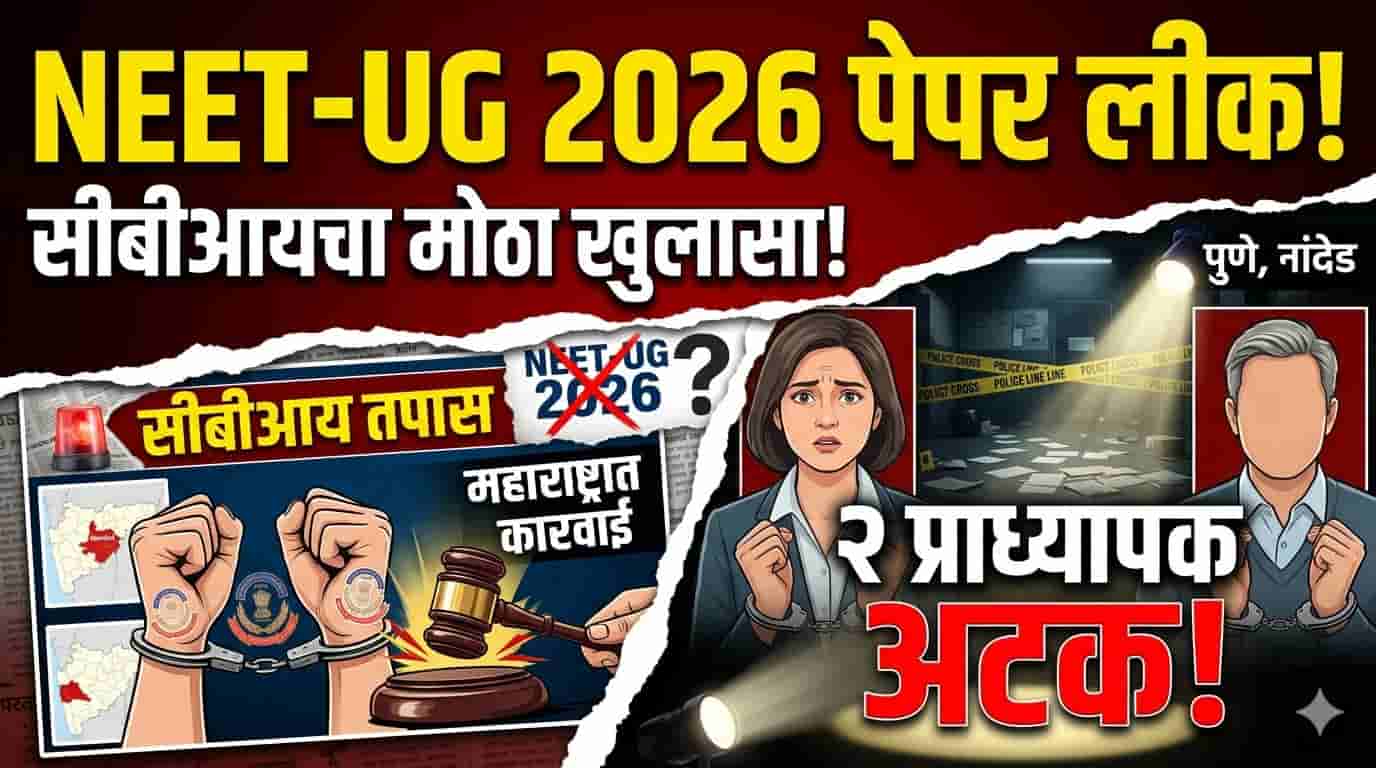 NEET- UG 2026 Paper Leak प्रकरण | NTA प्रणालीतील विश्वासघात, प्राध्यापकांचा रॅकेट आणि विद्यार्थ्यांचे भवितव्य धोक्यात